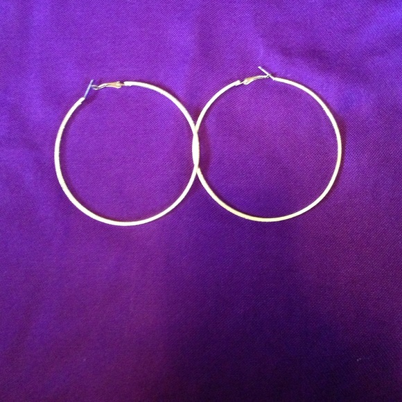 Large Gold Toned Hoop Earings