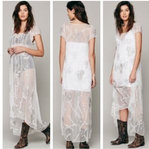 Free People journey Embellished Slip Dress