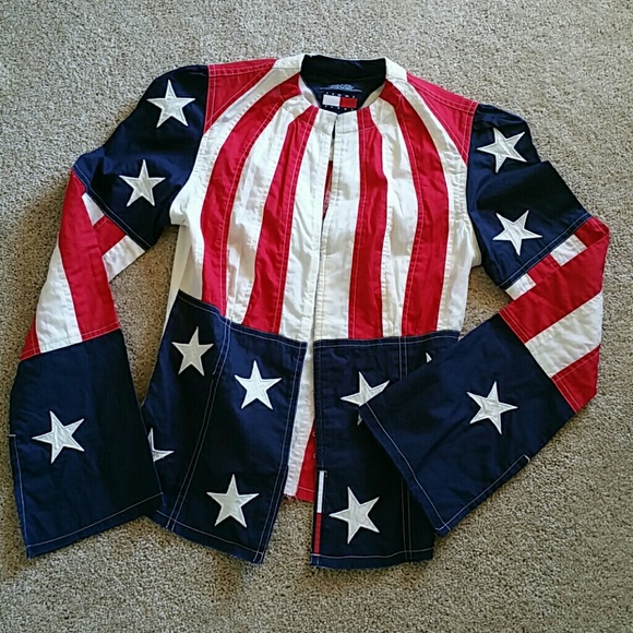 Tommy Hilfiger 4th of July Flag Shirt SMALL