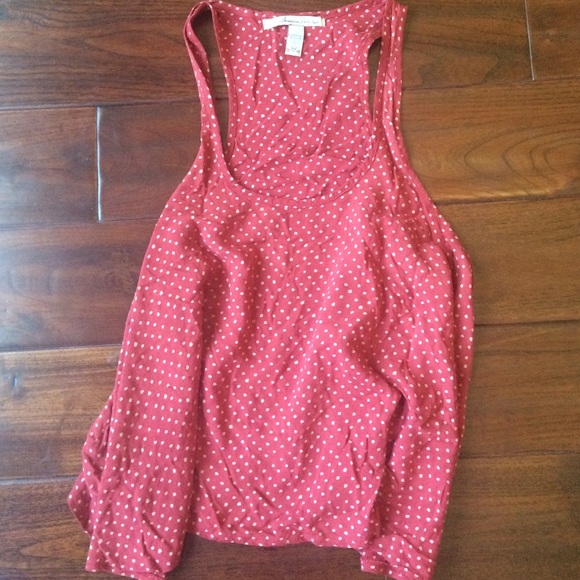 Polka Dot Cropped Tang Top, XL