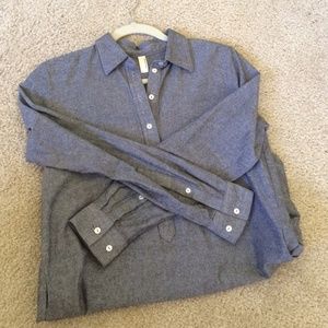 american apparel gray blouse