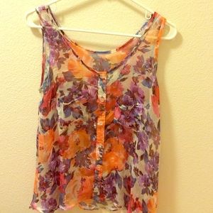 VINTAGE FLORAL PRINT TANK TOP💓 BRAND NEW