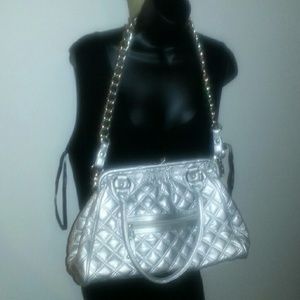 Silver Boutique quilted pattern style bag