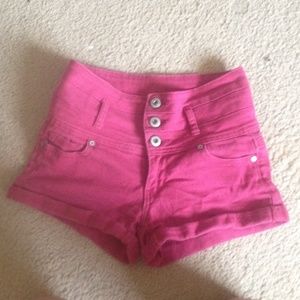 SALE maroon high waisted shorts