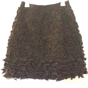 Ruffle/Petal Black Skirt!