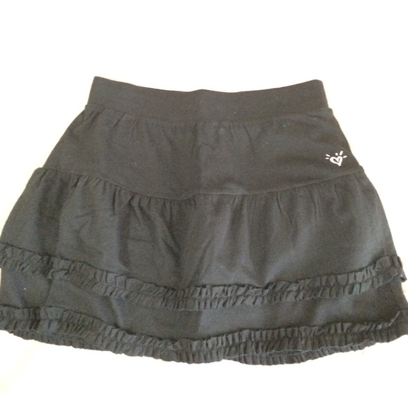 justice black cotton skirt