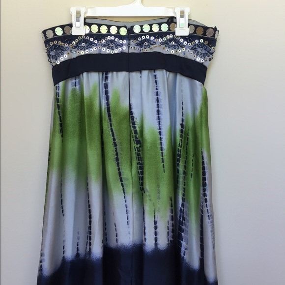 Blue and green tie-dyed dress - Picture 2 of 3
