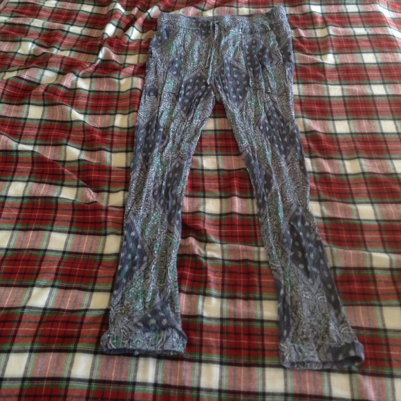 blue and green billa bong pants