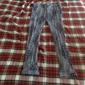 blue and green billa bong pants