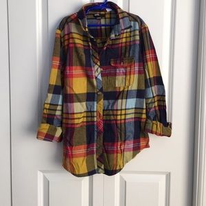 UO/BDG boyfriend fit flannel (xs)