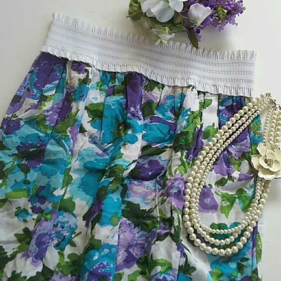 [BOGO 50%] Floral Skater Skirt
