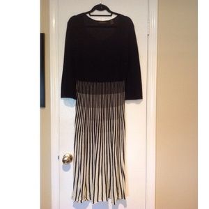 Colorblock knit dress