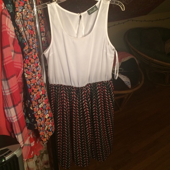 Ruffled back dress