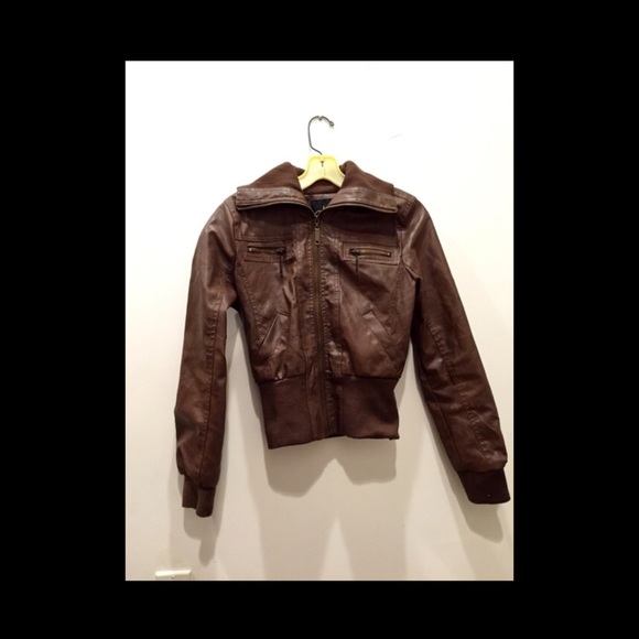 Light brown pleather jacket