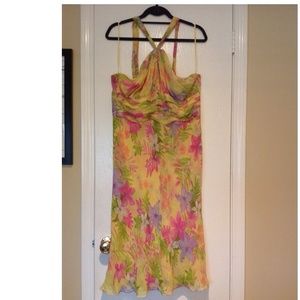 Pretty floral chiffon dress