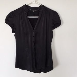 Black Zara silk shirt
