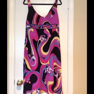 Abstract printed dress
