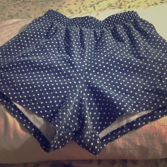 poka dot shorts