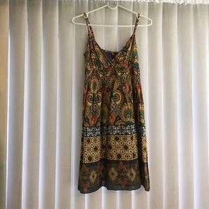 Short multi-colored dress