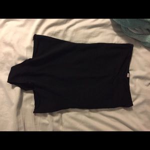 American apparel black strapless bodysuit