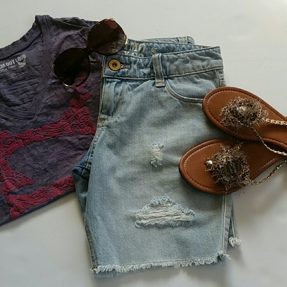 [BOGO 50%] Mossimo Distressed Bermuda Shorts