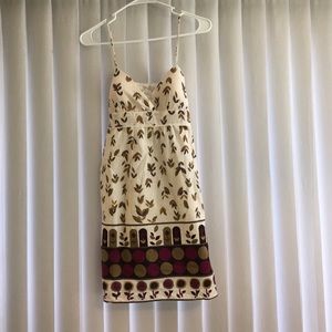 Short-white-printed dress