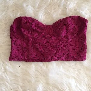 Talula Lace Strapless Bustier