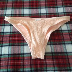 light coral colored bikini bottoms