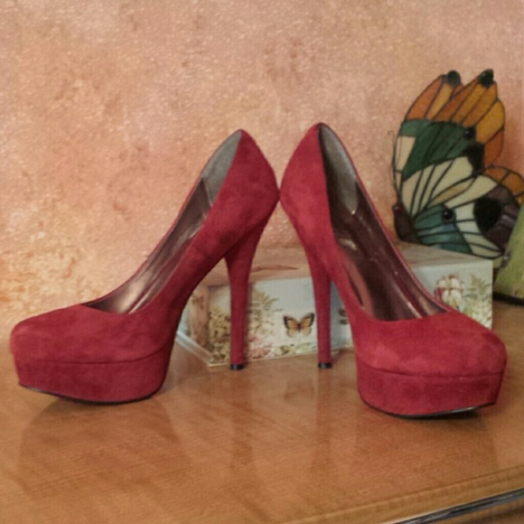 Red zigi soho leather pumps