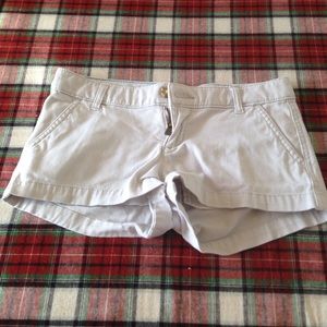 grey shorts from hollister