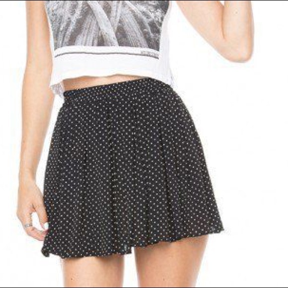 brandy Melville polka dot skirt