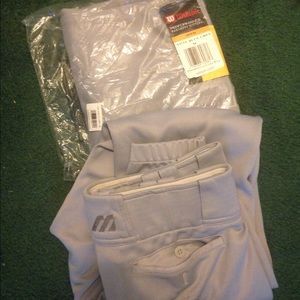 Wilson 2 pairs baseball pants MENS Medium grey