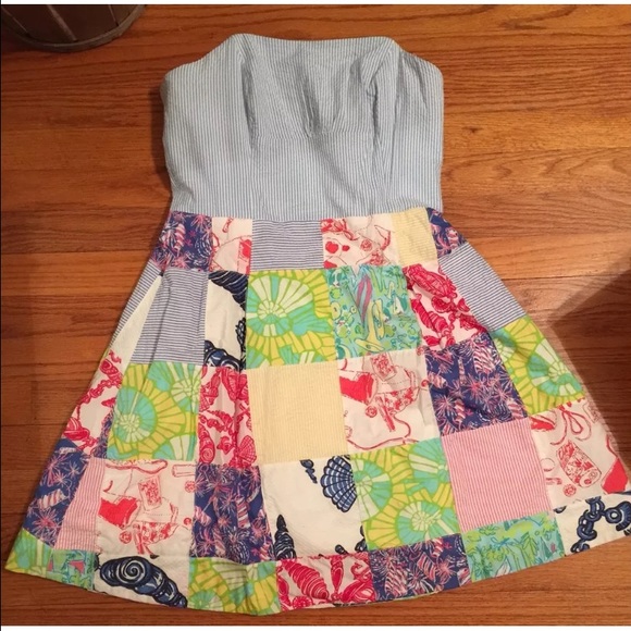 4th of July Lilly Pulitzer Cherry Bomb Patch Dress