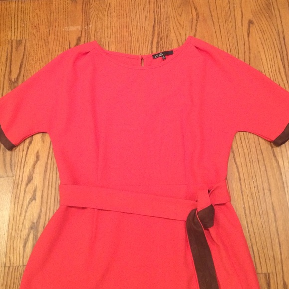 Boutique orange and brown dress - Picture 2 of 4