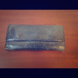 Blue leather Hobo International Sadie wallet