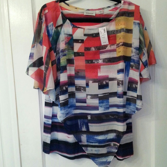 Beautiful, new, colorful bandana shirt size 10/12
