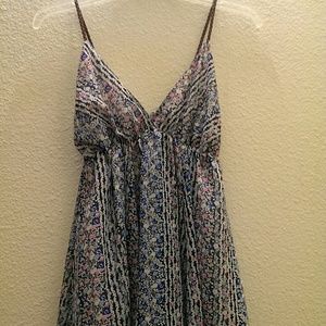 Strappy dress with small flowers all over
