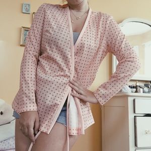 Vintage Pink Tie Sweater