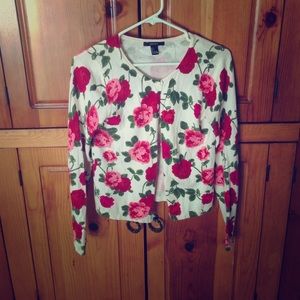 Forever 21 floral cardigan 💁🏼