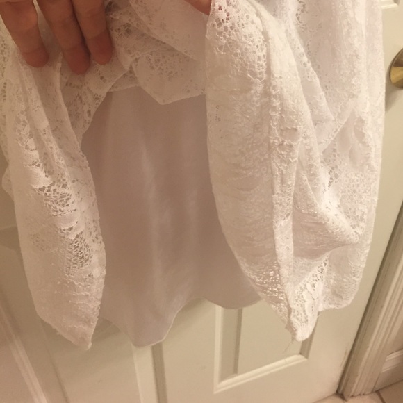 NWT - Juniors B. Darlin White Lace Dress, size 7/8 - Picture 3 of 4