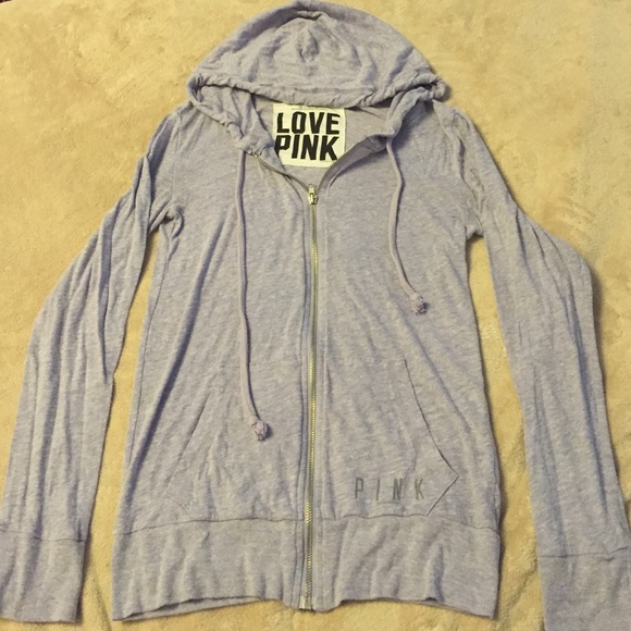 BUNDLED - VS Pink Lavender Jersey Hoodie