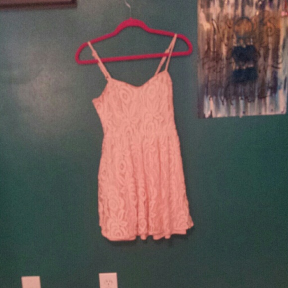 Light pink lace dress