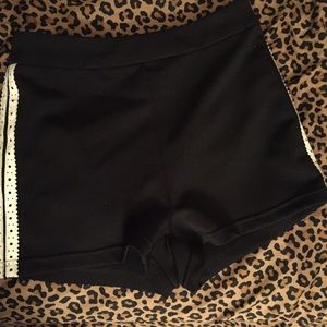 Black high waisted shorts