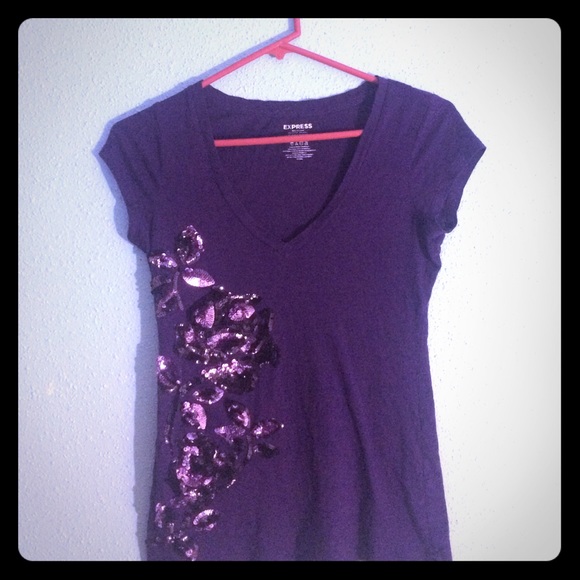purple sparkle top