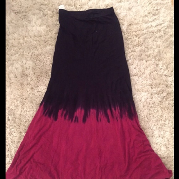 Planet Blue Blue Life Tie Dye Maxi Skirt XS NWT