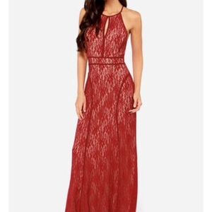 A awesome red dress!