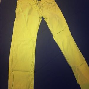 Neon yellow Joe's Jeans