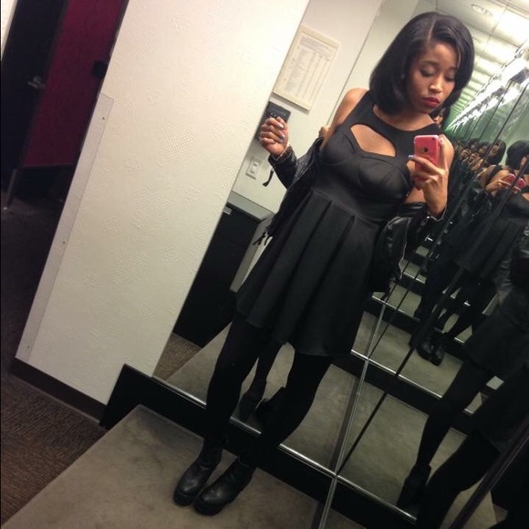 Black Cut Out Dress