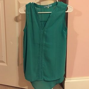 Teal blouse