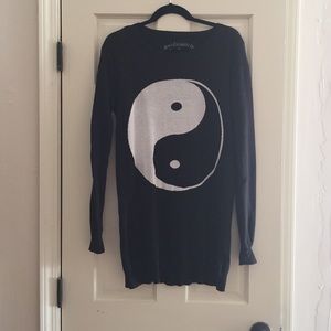 SOLD Yin-Yang Sweater Dress
